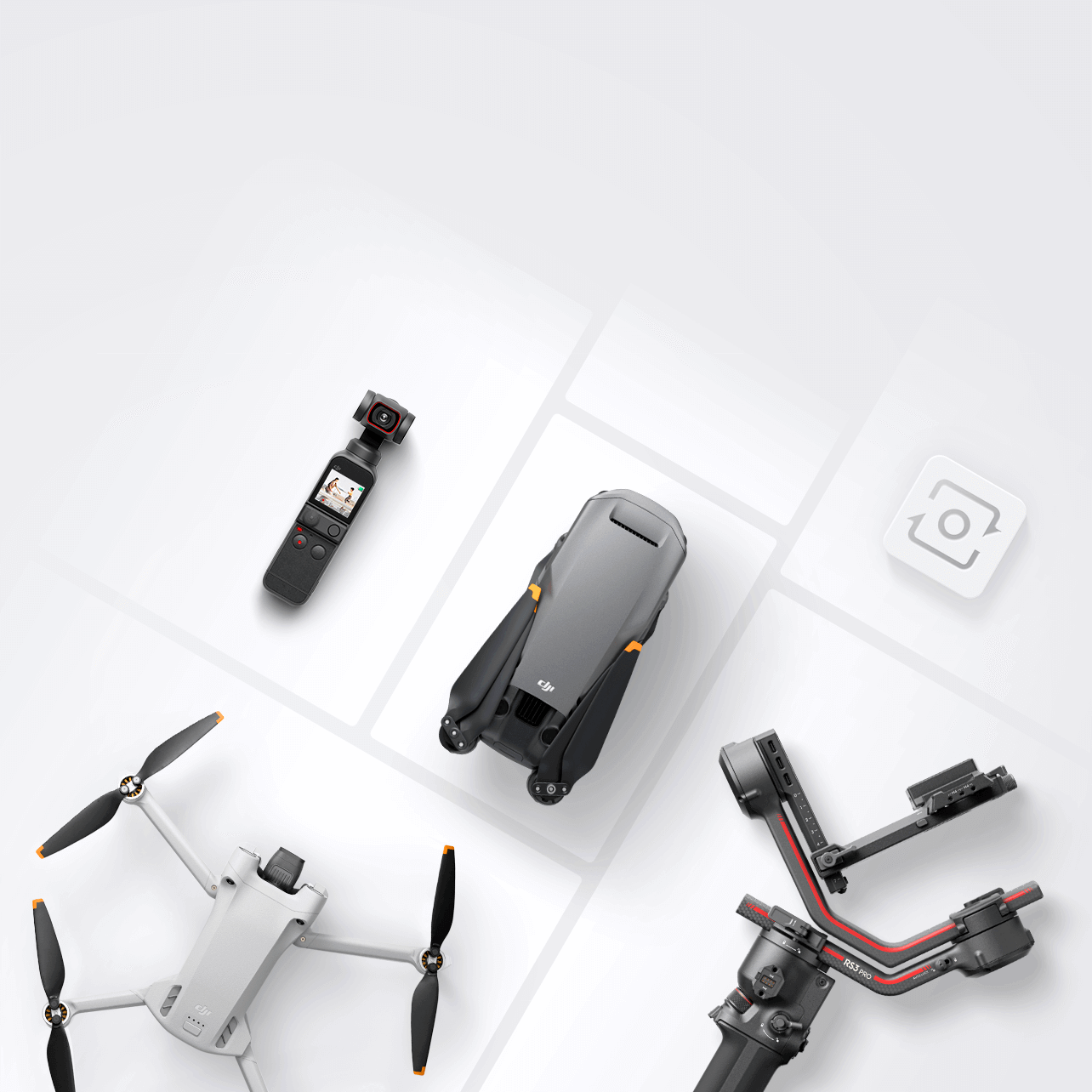 DJI drone ve gimbal konsepti